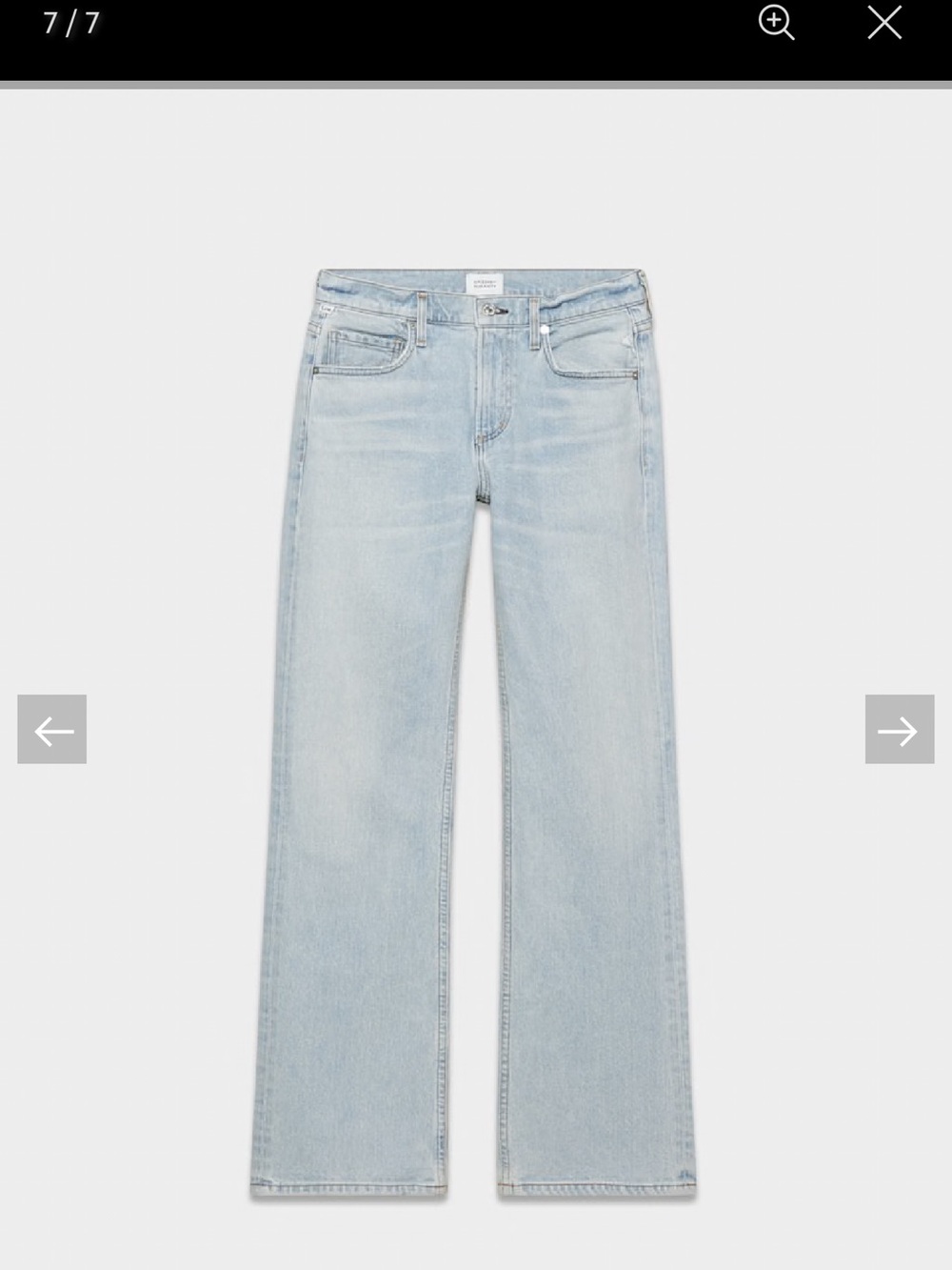Citizens Of Humanity Light Blue Wide Leg Jeans